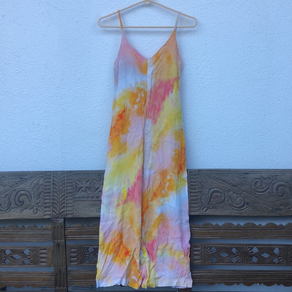 Anthropologie -bl^nk- london tie-dye jumpsuit